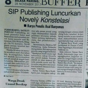 Liputan Surat Kabar Acara Launching Novel Konstelasi dari SIP Publishing