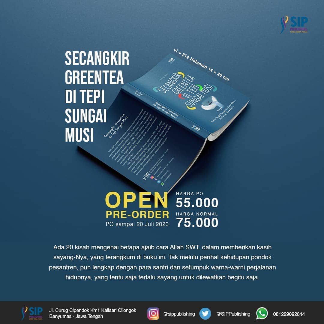 Secangkir Greentea di tepi sungai musi karya santri pondok pesantren darul abror purwokerto