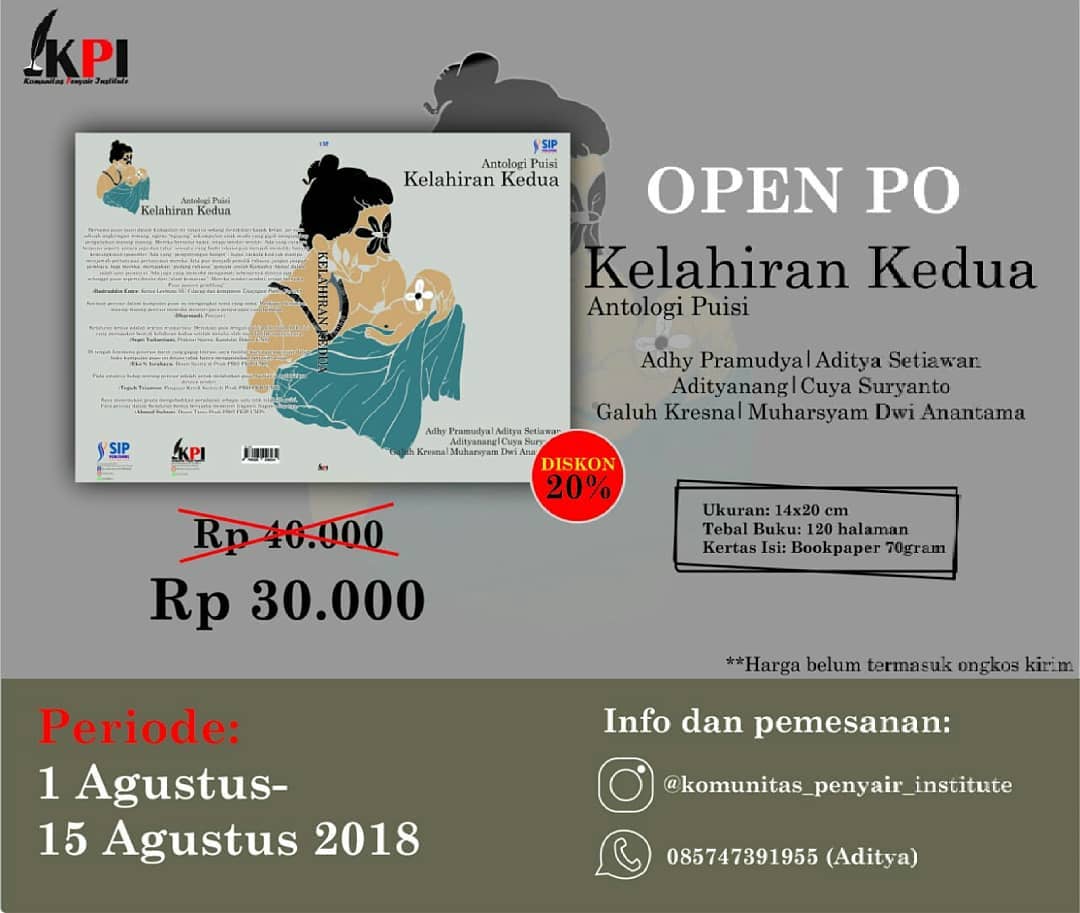 order buku antologi puisi kelahiran kedua