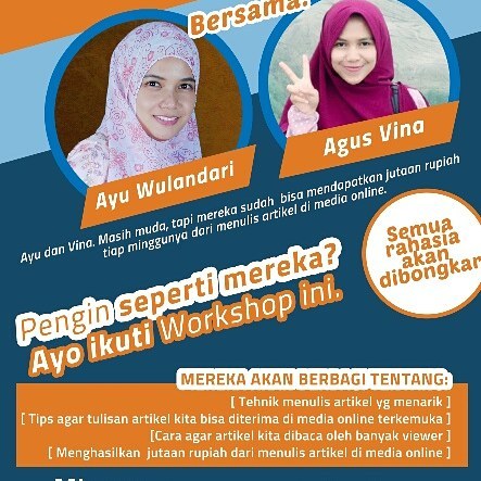 workshop sukses menulis artikel di media online