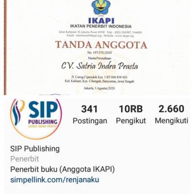 SIP Publishing Resmi Menjadi Anggota IKAPI