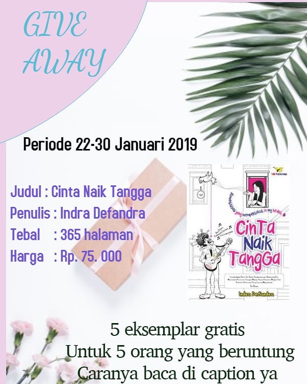 give away buku cinta naik tangga