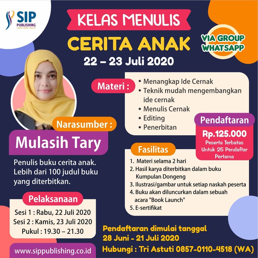 kelas menulis cerita anak sip publishing angkatan 1