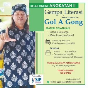 Kelas Menulis Online Bersama Gol A Gong