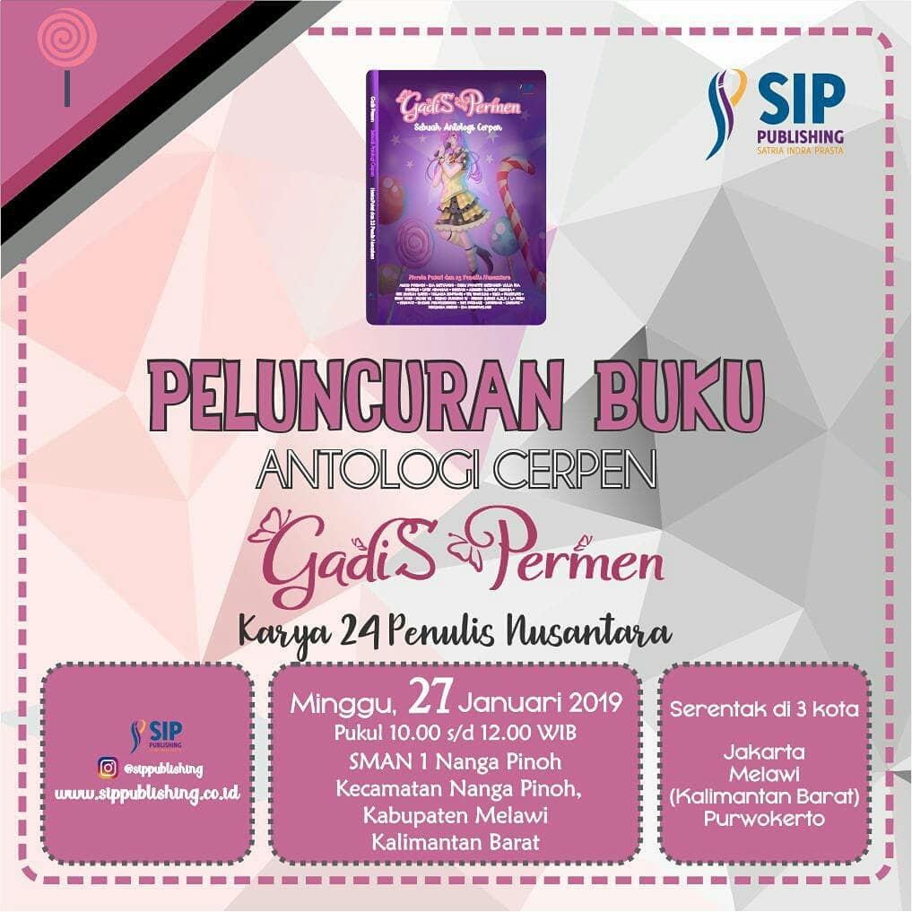 launching buku antologi cerpen gadis permen di melawi kalbar