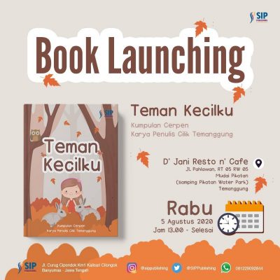 Launching Buku Teman Kecilku Karya Penulis Cilik Temanggung