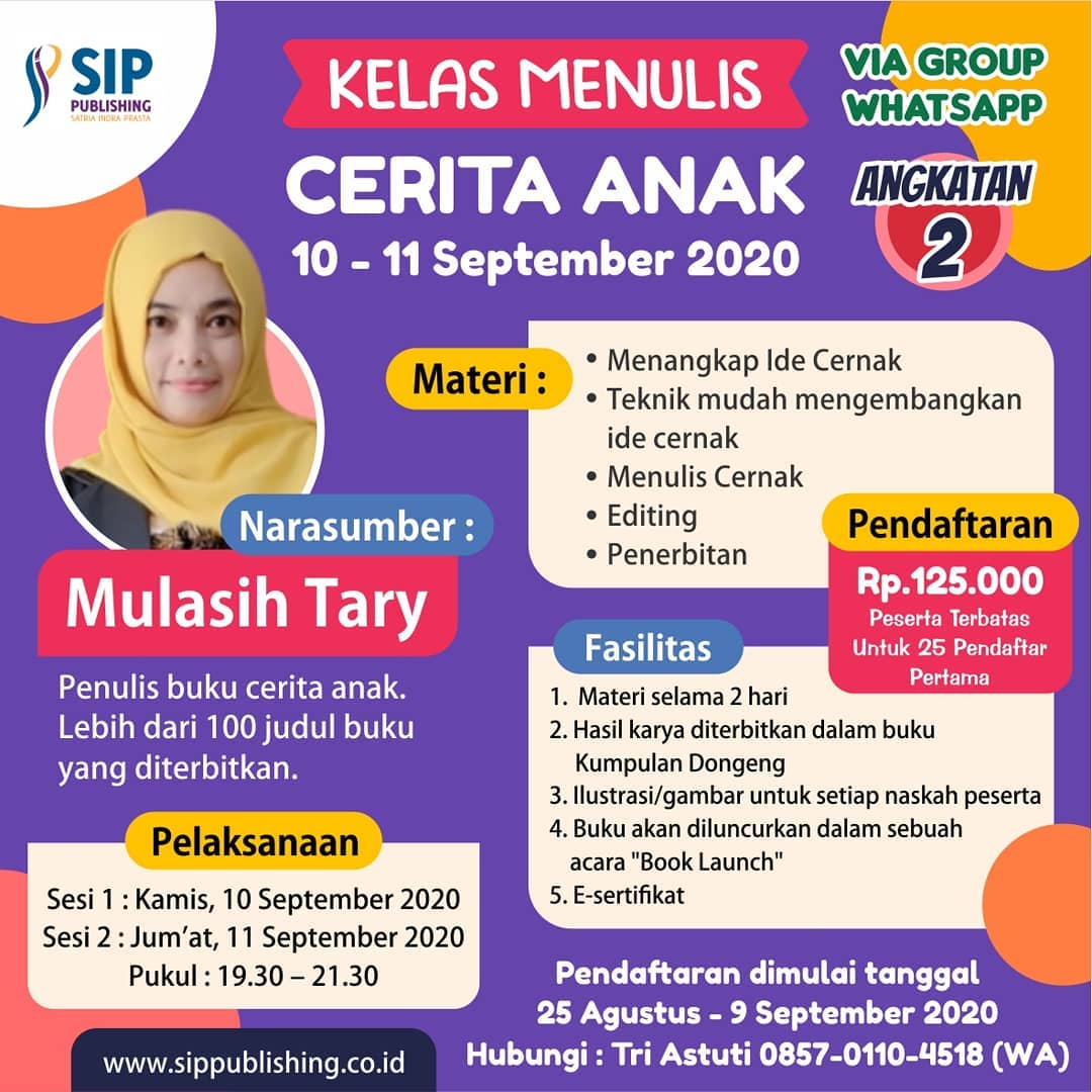 kelas menulis cerita anak angkatan 2