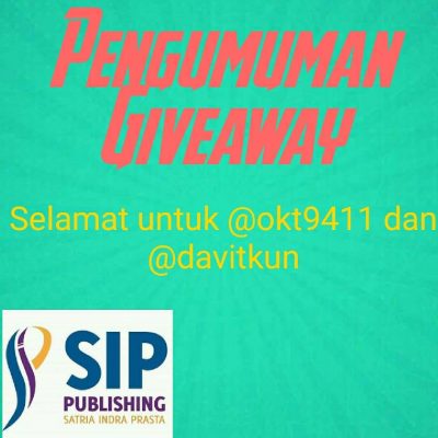 Pengumuman Pemenang Give Away 2 Buah Kaos SIP Publishing