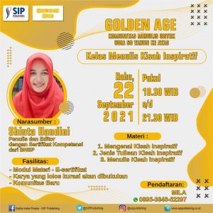 Kelas Menulis Kisah Inspiratif Bersama Komunitas Golden Age