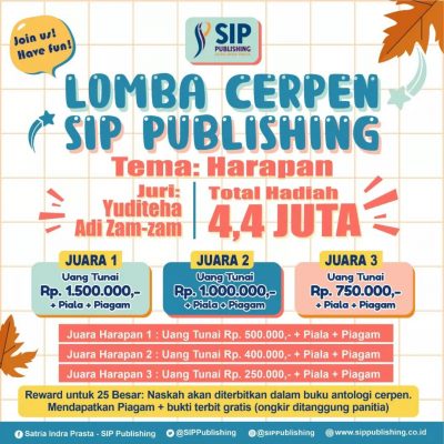 Lomba Cerpen Tingkat Nasional Total Hadiah 4,4 juta
