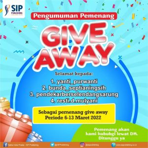 Pemenang Giveaway Periode 6-13 Maret 2022