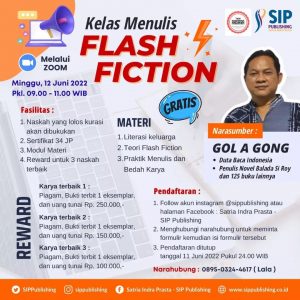 Kelas Menulis Flash Fiction Bersama Gol A Gong