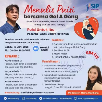 Menulis Puisi Bersama Gol A Gong