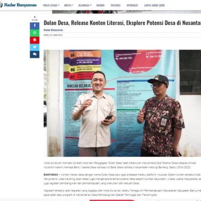“Dolan Desa” Konten Baru di Youtube SIP Publishing