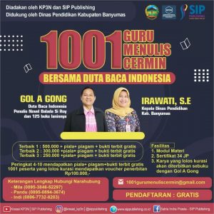 1000 Guru Menulis Cermin bersama Duta Baca Indonesia