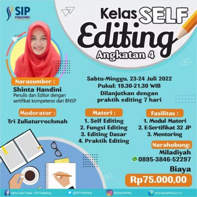 Kelas Self Editing Angkatan 4