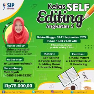 Kelas Self Editing Angkatan 5
