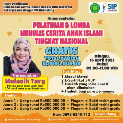 Pelatihan dan Lomba Menulis Cerita Anak Islami Tingkat Nasional