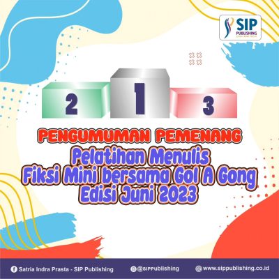 Pengumuman Pemenang Pelatihan dan Lomba Menulis Fiksi Mini bersama Duta Baca Indonesia Edisi Juni 2023