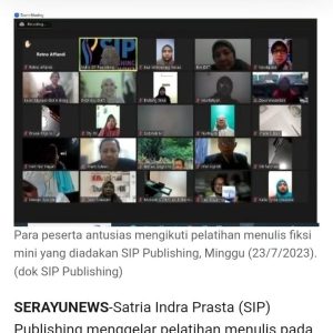 Lebih dari 4.000 Peserta Ramaikan Pelatihan Menulis SIP Publishing