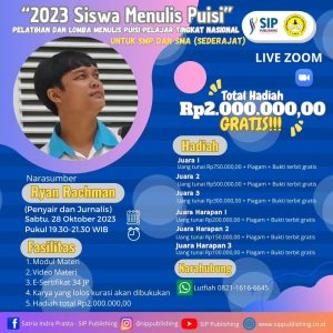 DAFTAR PUISI LOLOS KURASI “2023 SISWA MENULIS PUISI”