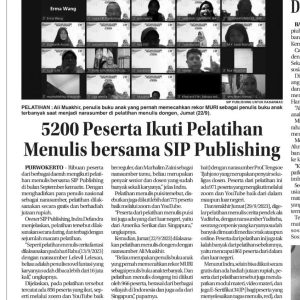 Keren, 5200 Peserta dari Berbagai Daerah Ikuti Pelatihan Menulis bersama SIP Publishing