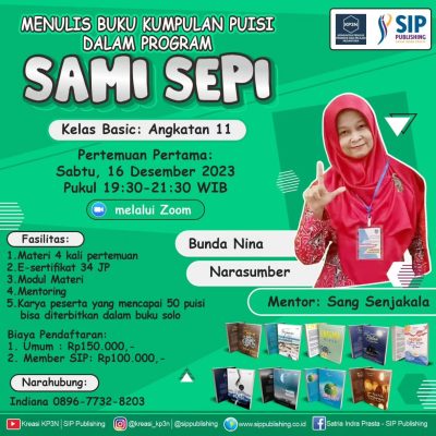 Pelatihan Menulis Sami Sepi Angkatan 11
