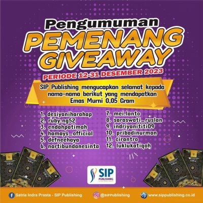 Pengumuman Pemenang Giveaway Periode Desember 2023