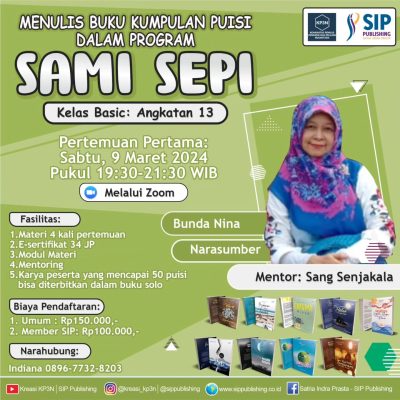 Pelatihan Menulis Sami Sepi Angkatan 13
