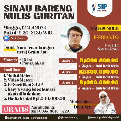 Naskah Lolos Kurasi Sinau Bareng Nulis Geguritan Edisi Mei 2024