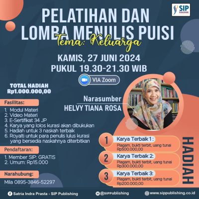 Pelatihan dan Lomba Menulis Puisi Tema Keluarga Bersama Helvy Tiana Rosa