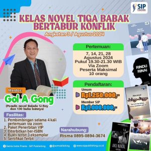 Kelas Novel Tiga Babak Bertabur Konflik ala Gol A Gong
