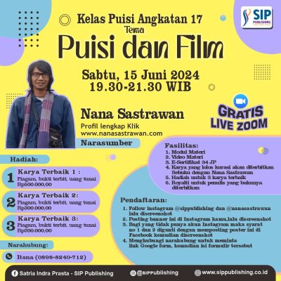Pengumuman Naskah Lolos Kurasi Kelas Menulis Puisi Angkatan 17
