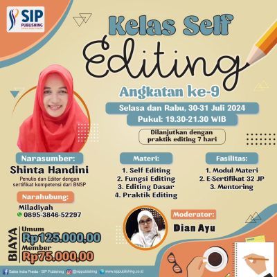 Kelas Self Editing Angkatan ke-9