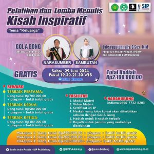 Pelatihan dan Lomba Menulis Kisah Inspirasi Tema Keluarga bersama Duta Baca Indonesia