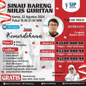 PENGUMUMAN NASKAH LOLOS KURASI “SINAU BARENG NULIS GURITAN TEMA KEMERDEKAAN”