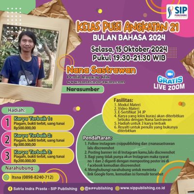 Pengumuman Naskah Lolos Kurasi Kelas Menulis Puisi Angkatan 21