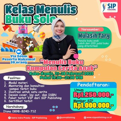 Kelas Menulis Buku Solo Cerita Anak