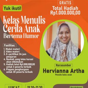 Kelas Menulis Cerita Anak Bertema Humor