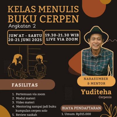 Kelas Menulis Buku Cerpen – Angkatan 2