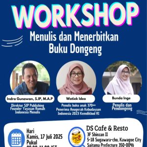Workshop Menulis dan Menerbitkan Buku Dongeng di Jepang