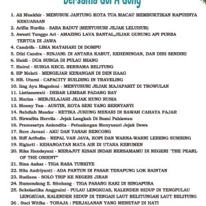 30 besar “Kelas Menulis Travel Writing” bersama Gol A Gong
