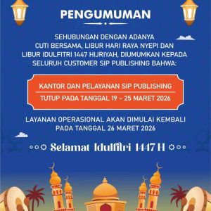 Pengumuman Libur Pelayanan Selama Idul Fitri 1447 H