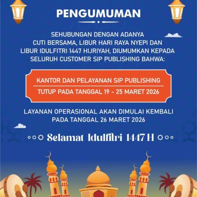 Pengumuman Libur Pelayanan Selama Idul Fitri 1447 H