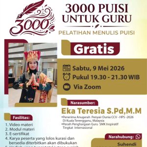 Pelatihan Menulis Puisi “3000 Puisi Untuk Guru”