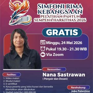 SIMFONI RIMA KEBANGSAAN Pelatihan Pantun Sempena Harkitnas 2026